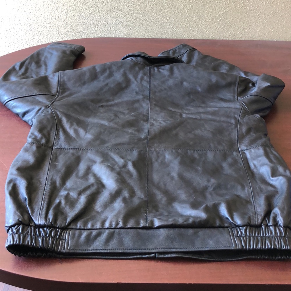 NWOT Joseph & Feiss Leather Jacket - Picture 3 of 7
